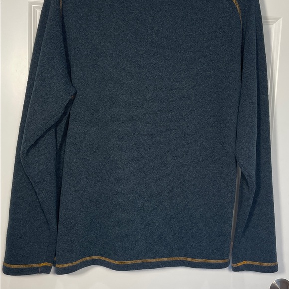 Kuhl Men’s Stovepipe Alfpaca Fleece Pullover Large Shearling-lined Collar Blue - Picture 10 of 16